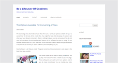 Desktop Screenshot of bealifesaverofgoodness.com